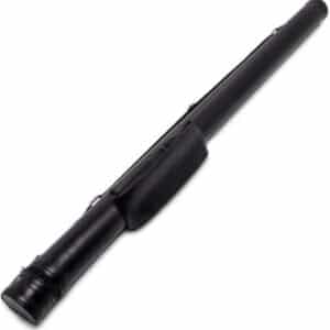 Тубус для бильярдного кия с боковым карманом черный гладкий 1шт.