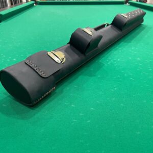 Тубус для бильярдного кия кожаный два кармана ручная работа