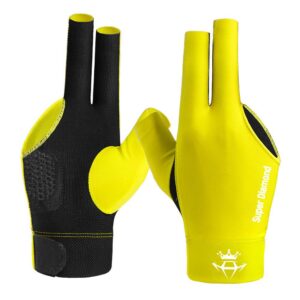 Перчатка для бильярда Super Diamond M желтая правая 1шт